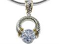 Original Star K™ Large 14k Created Ceylon Sapphire Pendant