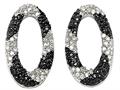 Noah Philippe ™Oval Shape Black and White Earrings