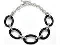 Simulated Black Onyx Bracelet