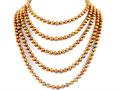 92 Inch Extra Long Genuine Coffe Brown Dyed Baroque Pearl Necklace