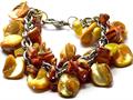 Genuine Yellow Pearl and Mother of Pearl Shell Bracelet