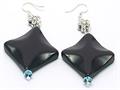 2.5 Inch Genuine Black Onyx Earrings