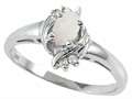 Tommaso Design™ Genuine Opal and Diamond Ring