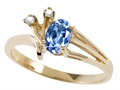Tommaso Design™ Genuine Tanzanite and Diamond Ring