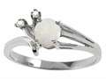 Tommaso Design™ Genuine Opal and Diamond Ring