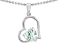 Original Star K™ 7mm Heart Shape Green Amethyst Pendant
