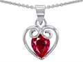 Original Star K™ Created Pear Shape Ruby Pendant