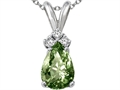 Tommaso Design™ Green Sapphire and Diamond Pendant