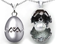 Original Star K™ Egg Pendant with June Birthstone Simulated Pearl Surprise Inside