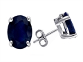 Original Star K™ Oval 7x5 GENUINE Sapphire Earring Studs