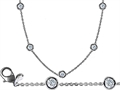 Original Star K™ 16 Inch Gems By The Yard Necklace With Genuine Cubic Zirconia