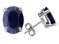 Original Star K™ Oval 8x6 GENUINE Sapphire Earring Studs