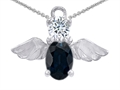 Original Star K™ Angel Of Love Protection Pendant Made With Oval 8x6mm Genuine Sapphire