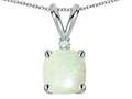 Tommaso Design™ 7mm Cushion Cut Genuine Opal Pedant