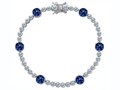 Original Star K™ Classic Round 6mm Lab Created Sapphire Tennis Bracelet