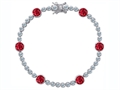 Original Star K™ Classic Round 6mm Lab Created Ruby Tennis Bracelet