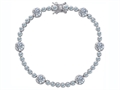 Original Star K™ Classic Round Genuine White Topaz Tennis Bracelet In