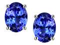 Original Star K™ Oval 8x6mm Simulated Tanzanite Earring Studs