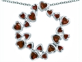 Original Star K™ Large Circle Of Love Pendant With 20 Simulated Garnet Hearts