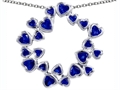 Original Star K™ Large Circle of Love Pendant with 20 Lab Created Sapphire Hearts