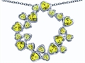 Original Star K™ Large Circle Of Love Pendant With 20 Simulated Peridot Hearts