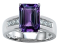 Original Star K™ Classic Octagon Emerald Cut 9x7 Engagement Ring With Simulated Alexandrite