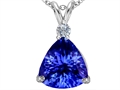 Original Star K™ Large 12mm Trillion Cut Simulated Tanzanite Pendant