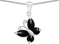 Original Star K™ Butterfly Pendant Made with Black Onyx