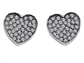 Original Star K™ Heart Shape Love Earrings with Cubic Zirconia