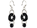 Original Star K™ Simulated Onyx Oval Dangling Earring Drops