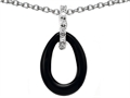 Original Star K™ Simulated Black Onyx Pearl Enhancer Pendant