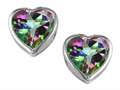 Original Star K™ 7mm Heart Shape Rainbow Mystic Topaz Heart Earring Studs