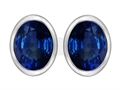 Original Star K™ 8x6mm Oval Created Sapphire Earring Studs