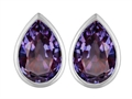 Original Star K™ 9x6mm Pear Shape Simulated Alexandrite Earring Studs