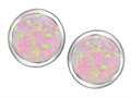 Original Star K™ 7mm Round Created Pink Opal Earring Studs
