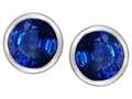 Original Star K™ 7mm Round Created Sapphire Earring Studs