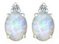 Original Star K™ 8x6mm Oval Created Opal Earring Studs
