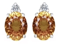 Original Star K™ 8x6mm Oval Genuine Citrine Earring Studs