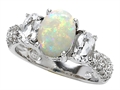 Original Star K™ 9x7mm Oval Created Opal Engagement Ring