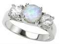 Original Star K™ 7mm Round Created Opal Engagement Ring