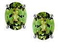 Original Star K™ Oval 8x6mm Simulated Green Tourmaline Earring Studs