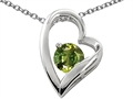 Original Star K™ 7mm Round Simulated Green Tourmaline Heart Pendant