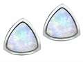 Original Star K™ 7mm Trillion Cut Created Opal Earring Studs