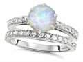 Original Star K™ Round 7mm Created Opal Engagement Wedding Ring
