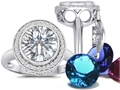 Switch-It Gems™ Round 10mm Simulated Diamond Ring with 12 Interchangeable Simulated Birthstones