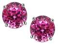 Original Star K™ Round 7mm Simulated Pink Tourmaline Earring Studs
