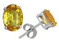 Original Star K™ Classic Oval 7x5mm Genuine Citrine Earring Studs
