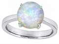 Original Star K™ Large Solitaire Big Stone Ring with 10mm Round Created Opal