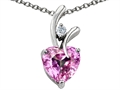 Original Star K™ Heart Shape 8mm Simulated Pink Morganite Pendant