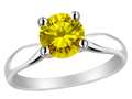 Original Star K™ Round Genuine Citrine Engagement Ring